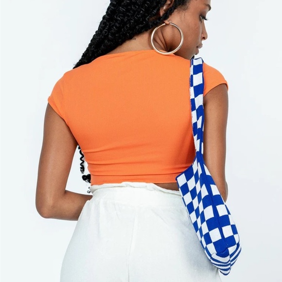 Princess Polly xx Orange Crop Top SZ 4 - Picture 3 of 7